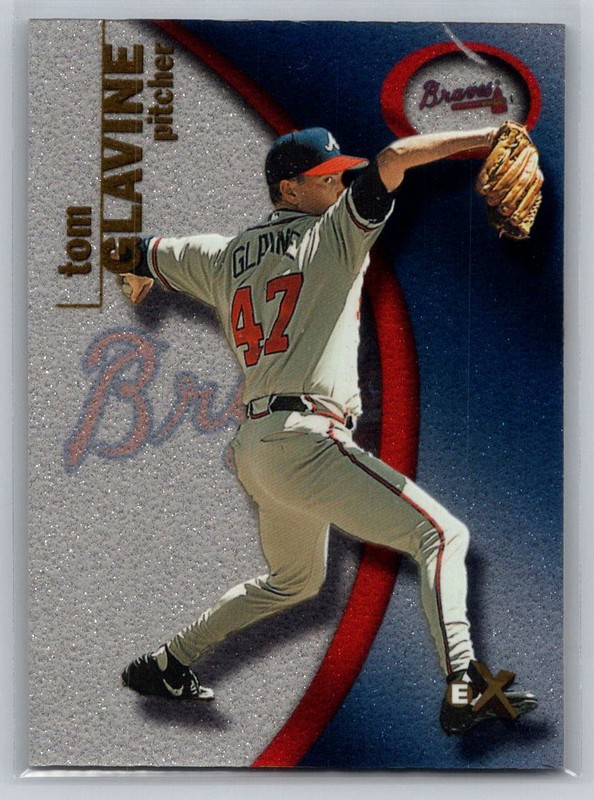 2001 Fleer E-X #40NPT Tom Glavine