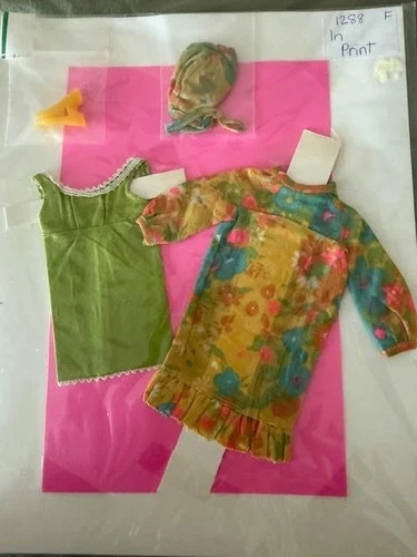 Vintage Barbie Francie Doll 1967 #1288 In Print Pack Mod Floral Print MINT