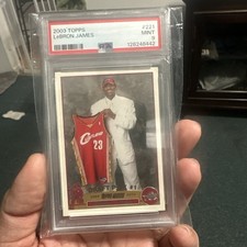 2003 Topps Lebron James #221 PSA 9 RC Rookie
