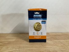 Schlage B60 Brass Single Cylinder Deadbolt Bright Brass Finish NEW