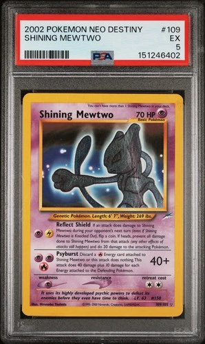 2002 POKEMON NEO DESTINY #109 SHINING MEWTWO PSA 5