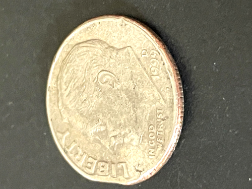 1999 D Roosevelt Dime clipped planchet - Picture 2 of 7