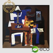Pablo Picasso Three Musician Poster 42″×48″- 106×122 cm Texture Gel Reproduction
