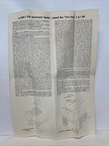 New Vintage HO Scale Model Train Kit Limited Once 3 In 1 Kit 15th Anniversary H9 - Picture 8 of 8