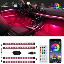 Car LED Lights, App Control with Smart Car Interior Lights, DIY Mode, Music M...