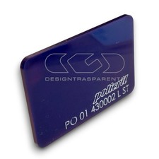 Plexiglass colorato blu notte pieno diffusore cm 150x100 spessore 3 mm