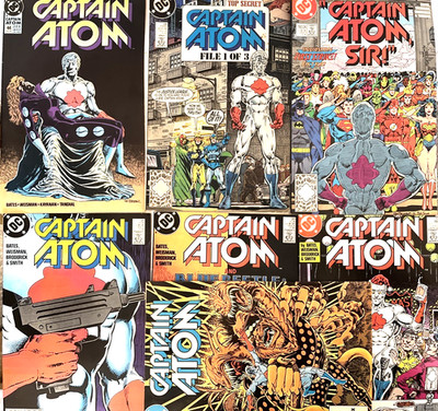 CAPTAIN ATOM. NUMBER'S 6, 13, 20-21, 24, 26 & 44. (7  ISSUES 1987-1990 DC LOT).