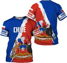 Personalized Name Chile Shirts for Men and Women, Chile Chilean Flag Pride Gift