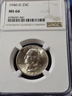 A 1946 D Washington Quarter NGC MS66!!!