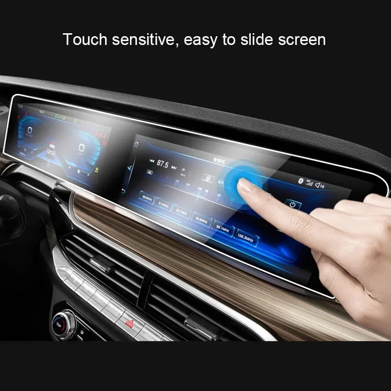 Película de vidrio protectora de pantalla para tablero de instrumentos de navegación GPS para automóvil para FAW Bestune T77 Foto 4 de 4