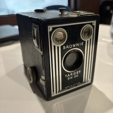 Vintage Eastman Kodak Brownie Target Six-20 Box Camera 1940  s Art Deco Untested