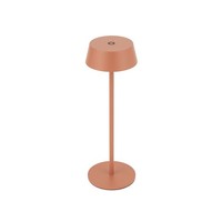LED Tischleuchte Akku Aluminium Terrakotta 10 H IP54 3000 K 32 Cm Garten Leuchte
