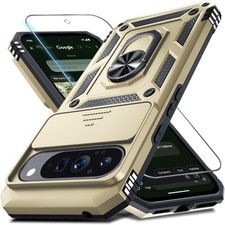 For Google Pixel 10 Pro XL Case with Screen Protector Slide Camera Lens Cover