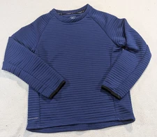 Layer 8 Base Layer Blue Qwik Dry Top Size Large Boys Training Long Sleeve Shirt