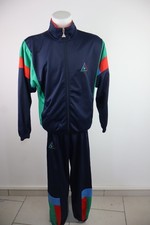 Le Coq Sportif Men Tracksuit Set Jacket Pants L/XL Colorblock Polyester