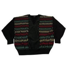 Vintage Tuscan Made in Italy Wool Sweater   Retro Colorblock Knit Pullover