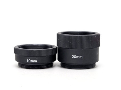 C-Mount TV Lens Extension Tubes 10mm, 20mm Bolex, keystone, Fuji, Kodak Etc.