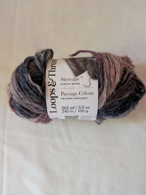 New Skyscape Yarn by Loops & Threads - Navy and Silver Multi