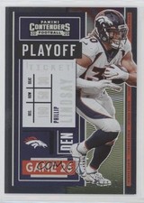 2020 Panini Contenders Playoff Ticket 45/199 Phillip Lindsay #72 2qw