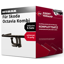 Für Octavia Kombi I 1U5 (Auto Hak) Anhängerkupplung abnehmbar + E-Satz 13pol AHK