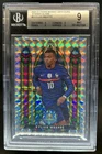 2021 Panini Mosaic UEFA EURO Kylian Mbappe Stained Glass #8 France BGS 9