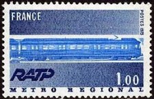 France Yvert Num 1804 ** Metro  1974
