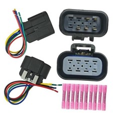 Headlight Connector Plug Male and Female Wire Harness Pigtail 5-Pin -