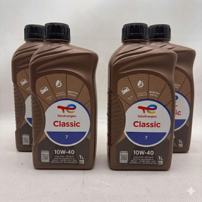 X4 TotalEnergies Classic 7 10W-40 Engine Oil 1L 4 Liters Size