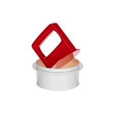 Tupperware Burgerpresse Hamburger-Maker Former Presse Burgerpresse Weiß Rot