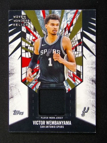 2025-26 Topps Flagship Victor Wembanyama Woven Wonders Relics Patch #V001