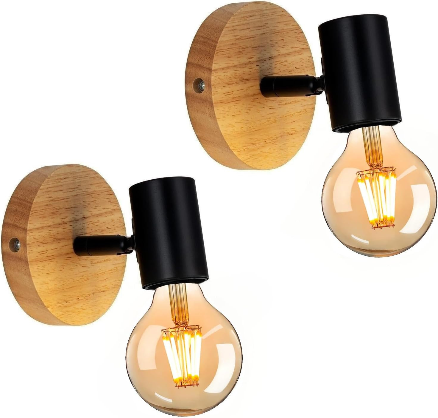 2 Pezzi Applique Da Parete Interno: Lampada Moderna LED Per Camera