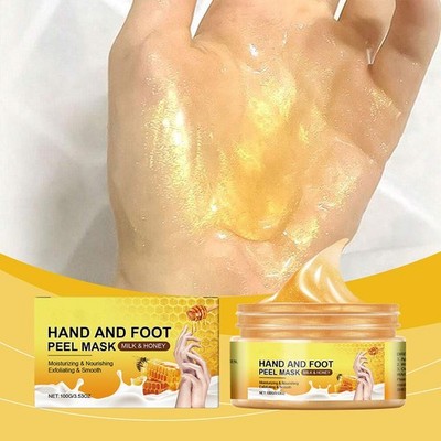 &*Milk & Honey Feuchtigkeitsspendendes Peeling und glättendes Peeling und Handmaske - K2E0