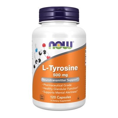 Now Foods L Tyrosine 500 Mg 120 Capsules Dietary Supplement For Mental Alertness