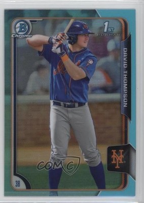 2015 Bowman Draft Chrome Sky Blue Refractor David Thompson #124 0c4
