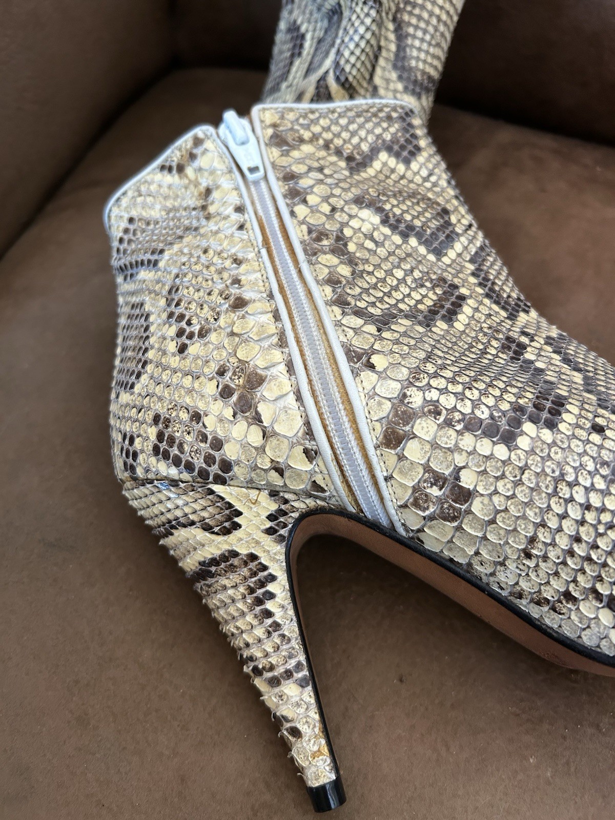 Vintage 80's Paulo Bondini Authentic Python Snake… - image 2