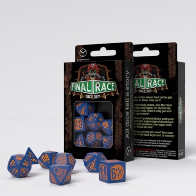 Q-Workshop NEU UND VERPACKT Final Race Dice Set: Road Fever