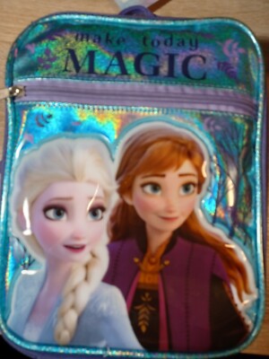 Disney Frozen 2 Make today Magic Lunch Bag Insulated Multi pocket NEW AI