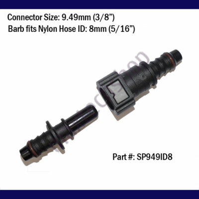 9.49mm SAE 5/16" 8mm Nylon Fuel Line Quick Connect Release Hose Disconnect Hose 9.49mm SAE 5/16" 8mm Nylon Fuel Line Quick Connect Release Hose Disconnect Hose