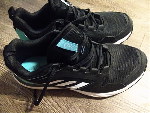 Adidas Terrex 280 Agravic Womenâs Size 8 Trail Running Shoe Black White Green | eBay