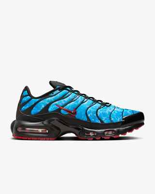Nike TN Tuned Air Max Plus Premium Schuhe in Blau/Schwarz und Rot
