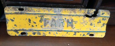 Vintage Farm Truck Plate Topper Accessory Chevy Ford GMC Dodge Studebaker Ram