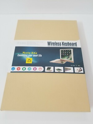 Rose Gold Note Kee F180 Wireless Backlit Keyboard Case iPad Air Air2, Pro 9.7