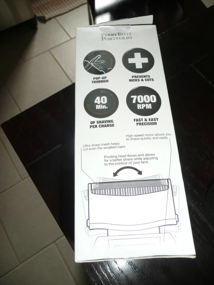 PERRY ELLIS PORTFOLIO DUO P200 FIL SHAVER 和鼻子修剪器套件 全新 — 第 3/3 张图片
