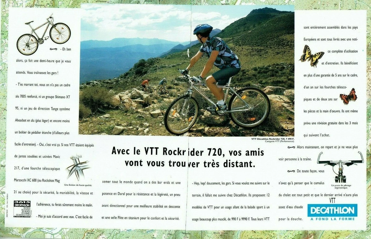 publicit Advertising 11211 1995 le v lo Vtt Rockrider 720