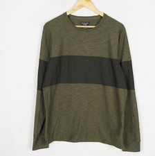 ABERCROMBIE FITCH Men Jumper Size M Crew Neck Cotton Green Pullover me10672