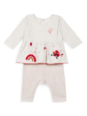 FRENCH BOUTIQUE CATIMINI 12-month s Baby Girl Dress/Pants Birthday Holiday Gift