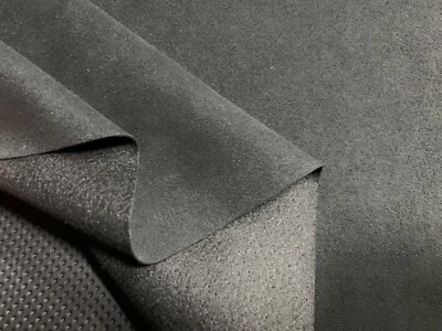 MIKO DINAMICA Meterware ORIGINAL Auto Dinamica Stoff Pannel Farbe:SCHWARZ 50cm breit Lichtecht