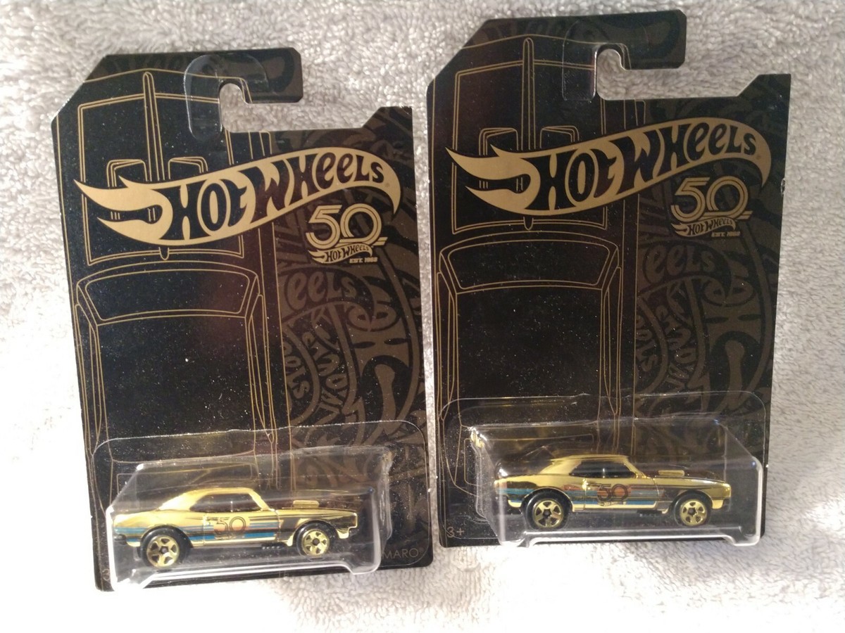 HOT WHEELS CAMARO 50th ANNIVERSARY SERIES 67 GOLD CHASE LOT OF