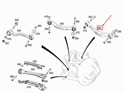 Mercedes-Benz E W213 Achse hinten links Sturzstrebe A2133504907 NEU ORIGINAL