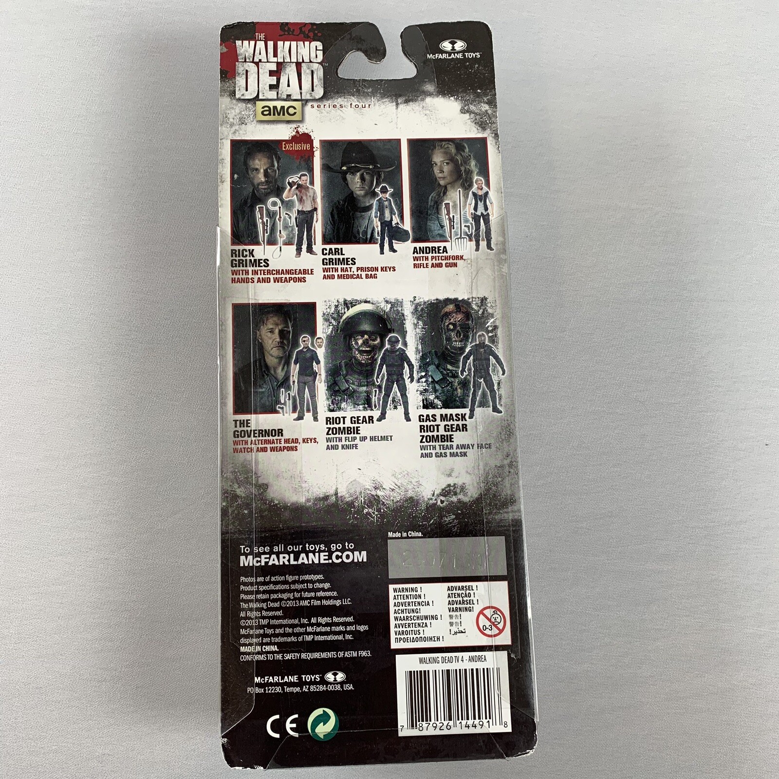 Walking Dead Andrea Action Figure 4.5 inch McFarlane Toys AMC TV Series 4 NEW